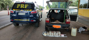 Policiais Rodoviários Federais prendem homem transportando 27 Kg de cocaína em Cáceres/MT