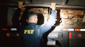 PRF apreende 44 m³ de madeira ilegal em Barra do Garças/MT