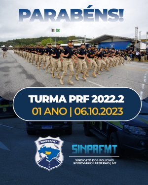 Parabéns ao 1º ano da TURMA PRF 2022.2