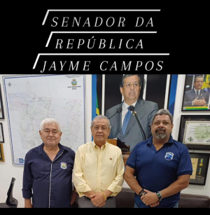 Diretores do SINPRF/MT se reúnem com o Senador Jayme Campos