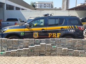 557 kg de cloridrato de cocaína e prejuízo de R$70 milhões ao narcotráfico em apreensão da PRF