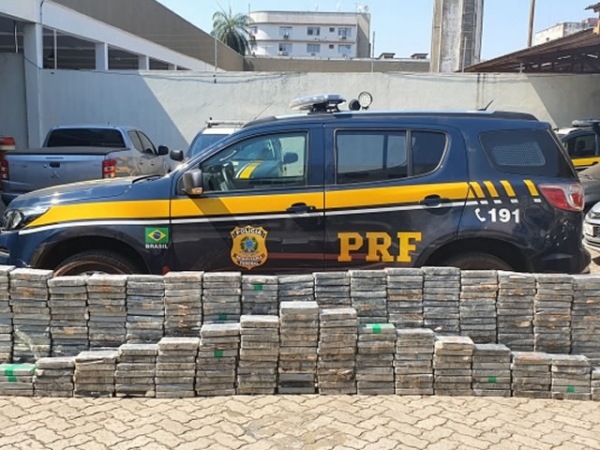 557 kg de cloridrato de cocaína e prejuízo de R$70 milhões ao narcotráfico em apreensão da PRF